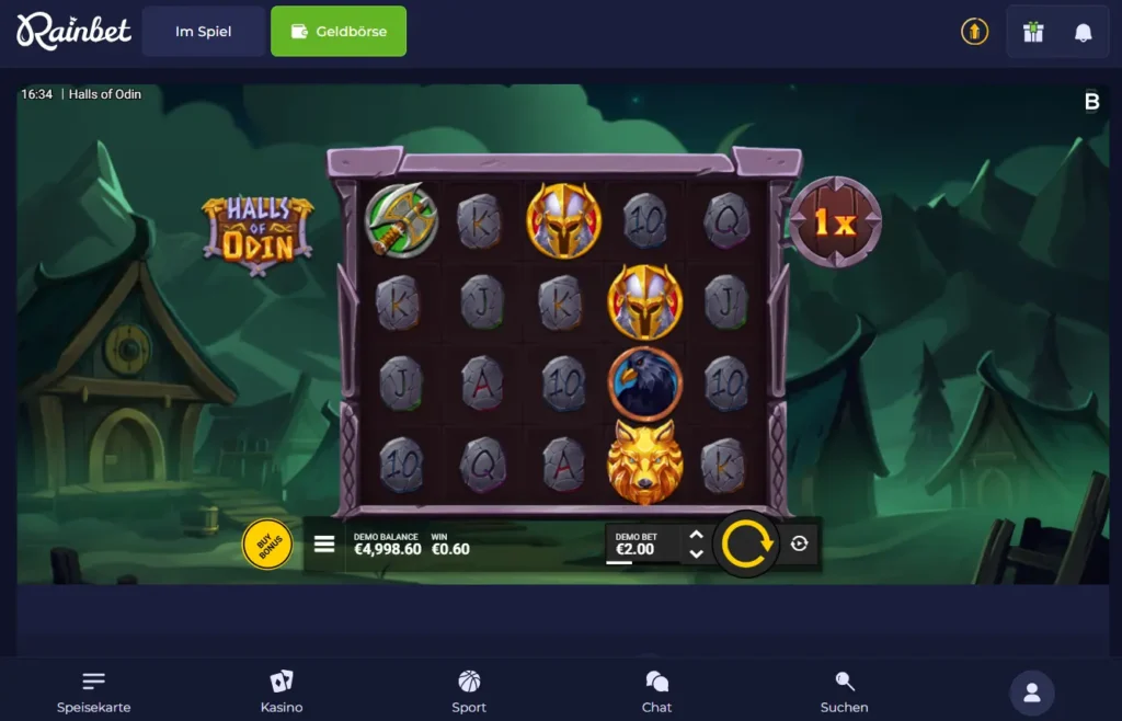 Halls of Odin Rainbet Casino Games